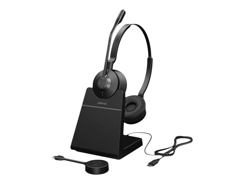 Jabra Engage 55 Stereo - Headset - on-ear - DECT - wireless - Optimized for UC