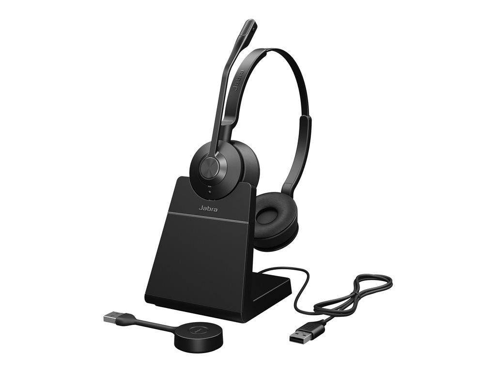 Jabra Engage 55 Stereo - Headset - on-ear - DECT - wireless - Optimized for UC
