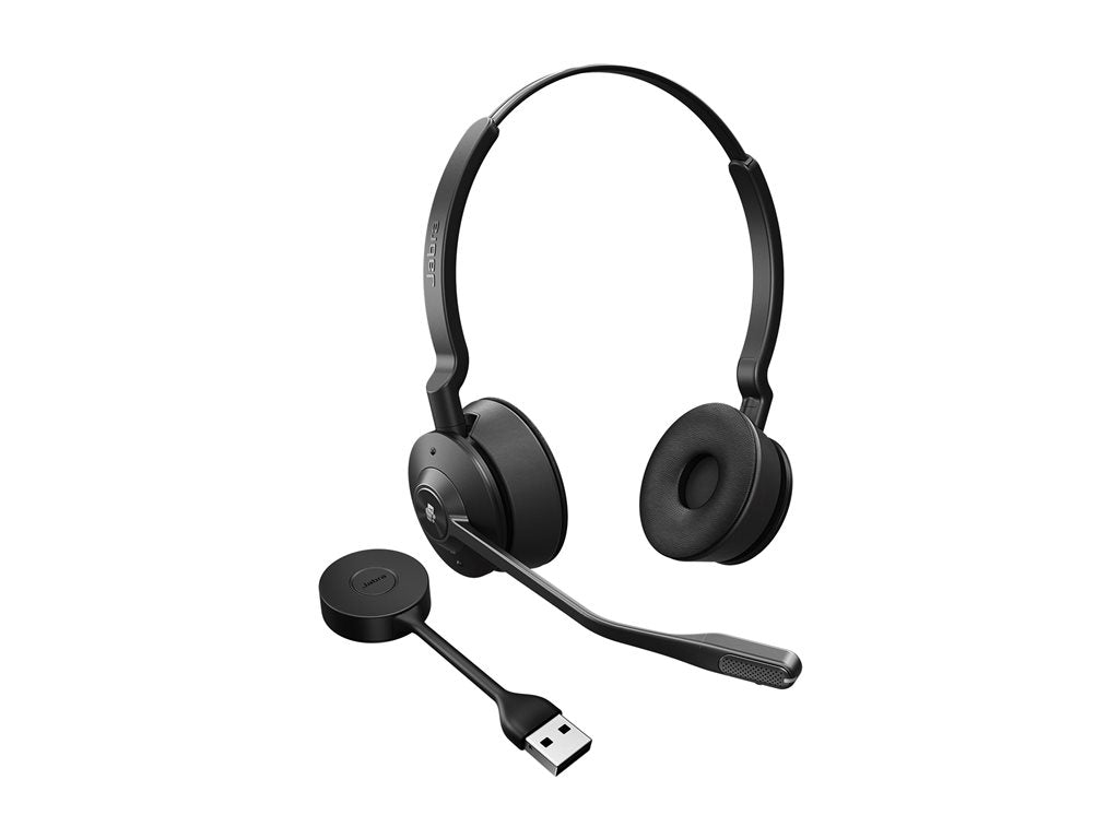 Jabra Engage 55 Stereo - Headset - on-ear - DECT - wireless - TAA Compliant - Optimized for Microsoft Teams