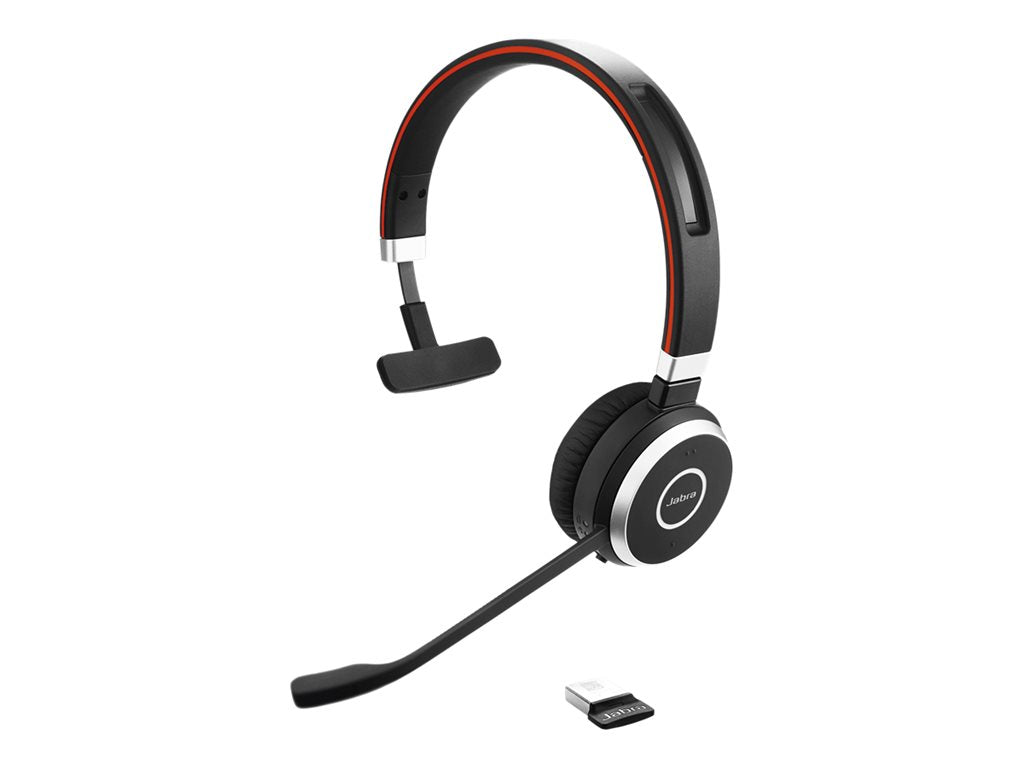 Jabra Evolve 65 SE UC Mono - Headset - on-ear - Bluetooth - wireless - USB - for Jabra Evolve; LINK 380a MS 6593-839-409
