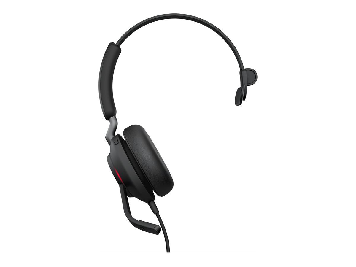 Jabra Evolve2 40 SE MS Mono - Headset - on-ear - wired - USB-A - noise isolating - Certified for Microsoft Teams 24189-899-999