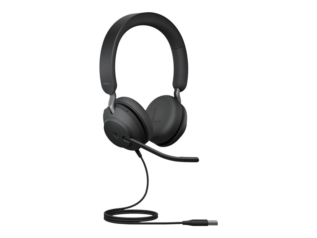 Jabra Evolve2 40 SE MS Stereo - Headset - on-ear - wired - USB-A - noise isolating - Certified for Microsoft Teams 24189-999-999