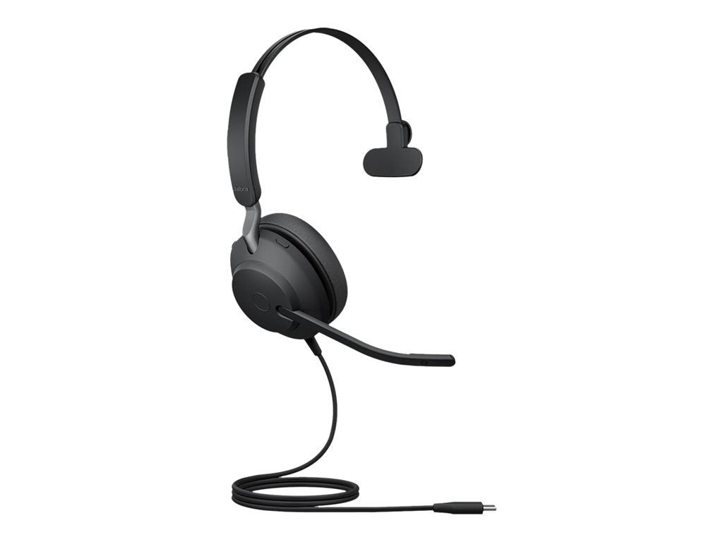 Jabra Evolve2 40 SE UC Mono - Headset - on-ear - wired - USB-C - noise isolating - Optimized for UC 24189-889-899