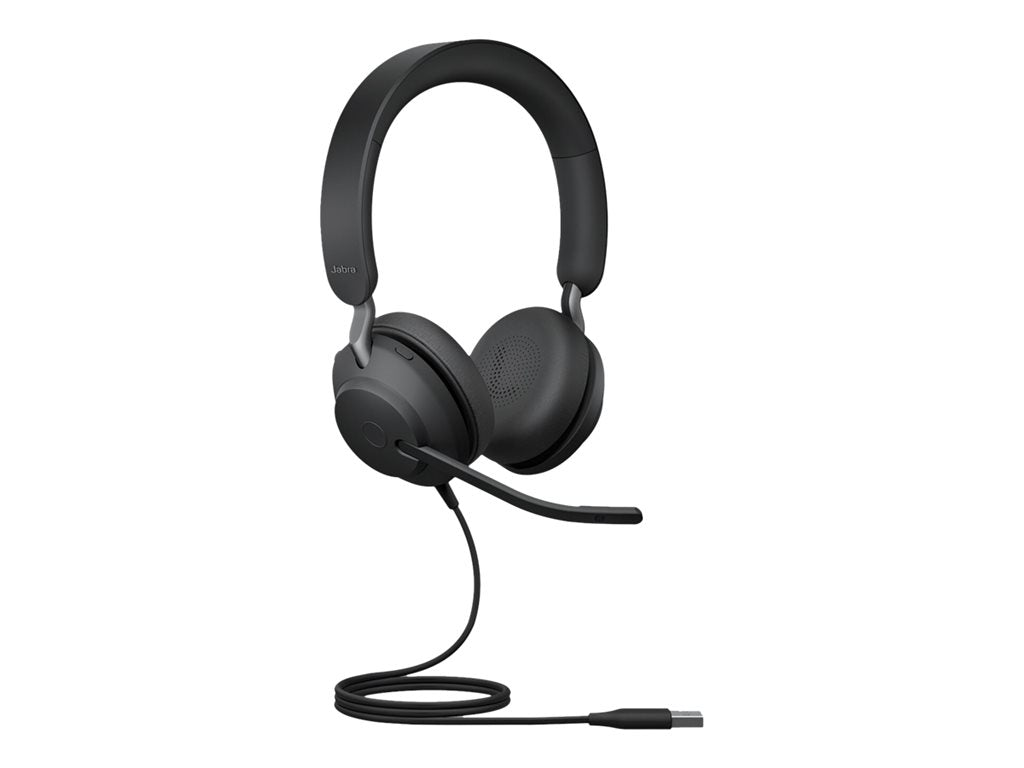 Jabra Evolve2 40 SE UC Stereo - Headset - on-ear - wired - USB-A - noise isolating - Optimized for UC 24189-989-999