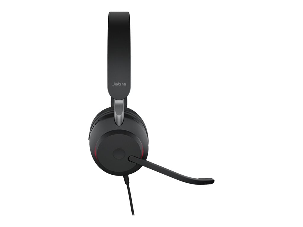 Jabra Evolve2 40 SE UC Stereo - Headset - on-ear - wired - USB-C - noise isolating - Optimized for UC 24189-989-899