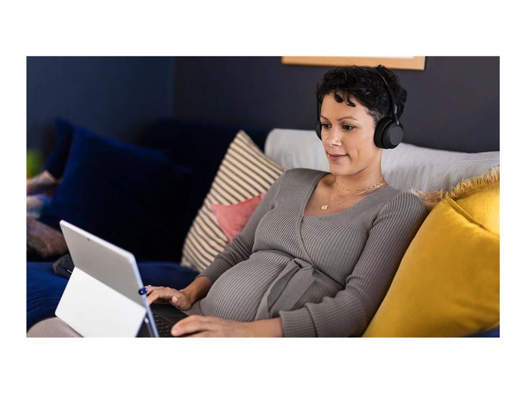 Jabra Evolve2 55 MS Stereo - Headset - on-ear - Bluetooth - wireless - active noise canceling - USB-A via Bluetooth adapter - 25599-999-989-01