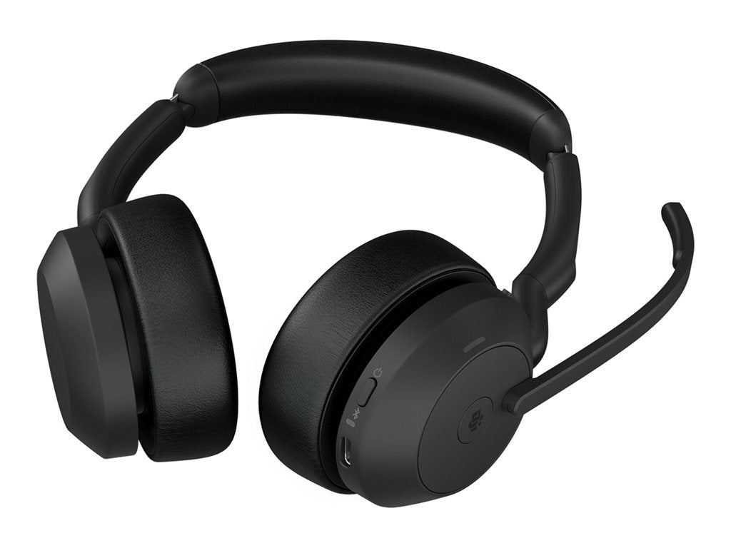 Jabra Evolve2 55 MS Stereo - Headset - on-ear - Bluetooth - wireless - active noise canceling - USB-A via Bluetooth adapter - 25599-999-989-01