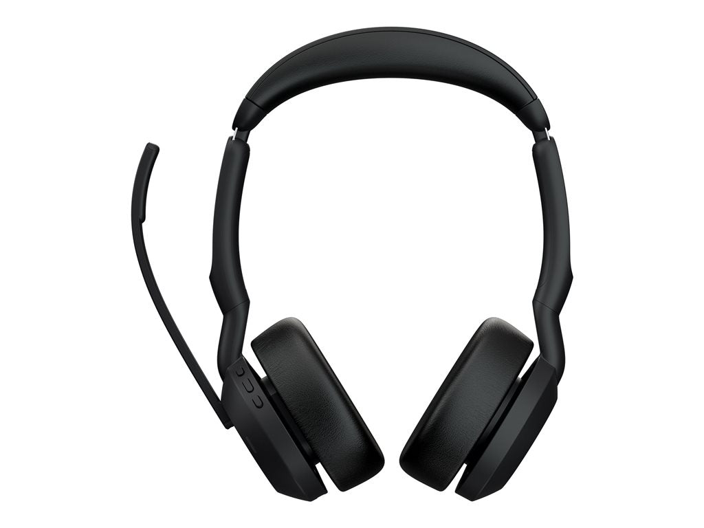 Jabra Evolve2 55 MS Stereo - Headset - on-ear - Bluetooth - wireless - active noise canceling - USB-A via Bluetooth adapter - 25599-999-989-01