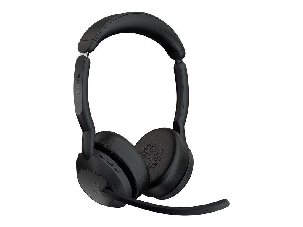 Jabra Evolve2 55 MS Stereo - Headset - on-ear - Bluetooth - wireless - active noise canceling - USB-A via Bluetooth adapter - 25599-999-989-01