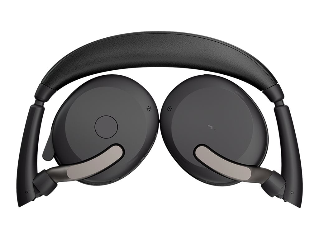 Jabra Evolve2 65 Flex UC Stereo - Headset - on-ear - Bluetooth - wireless - active noise canceling - USB-C - black - Optimized 26699-989-899-01