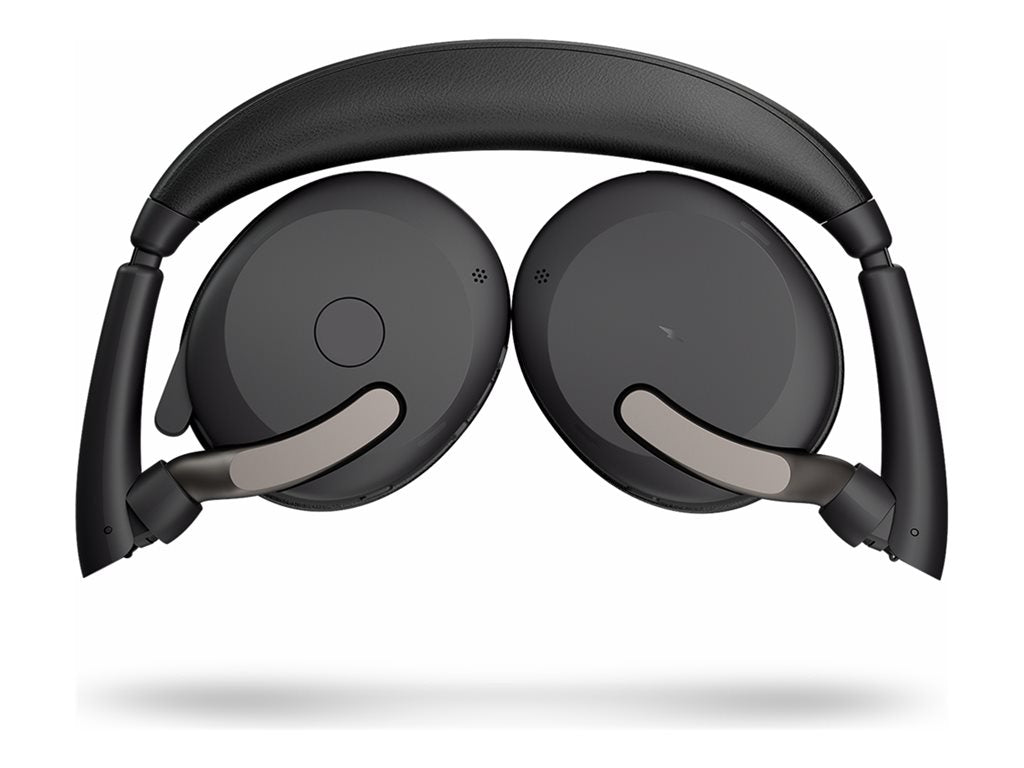 Jabra Evolve2 65 Flex UC Stereo - Headset - on-ear - Bluetooth - wireless - active noise canceling - USB-C - black - Optimized 26699-989-899-01