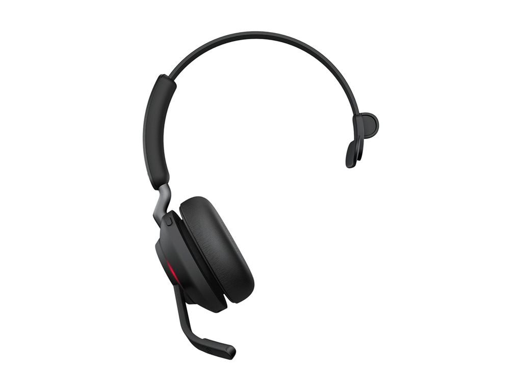 Jabra Evolve2 65 UC Mono - Headset - on-ear - convertible - Bluetooth - wireless - USB-A - noise isolating - black - with charging 26599-889-989