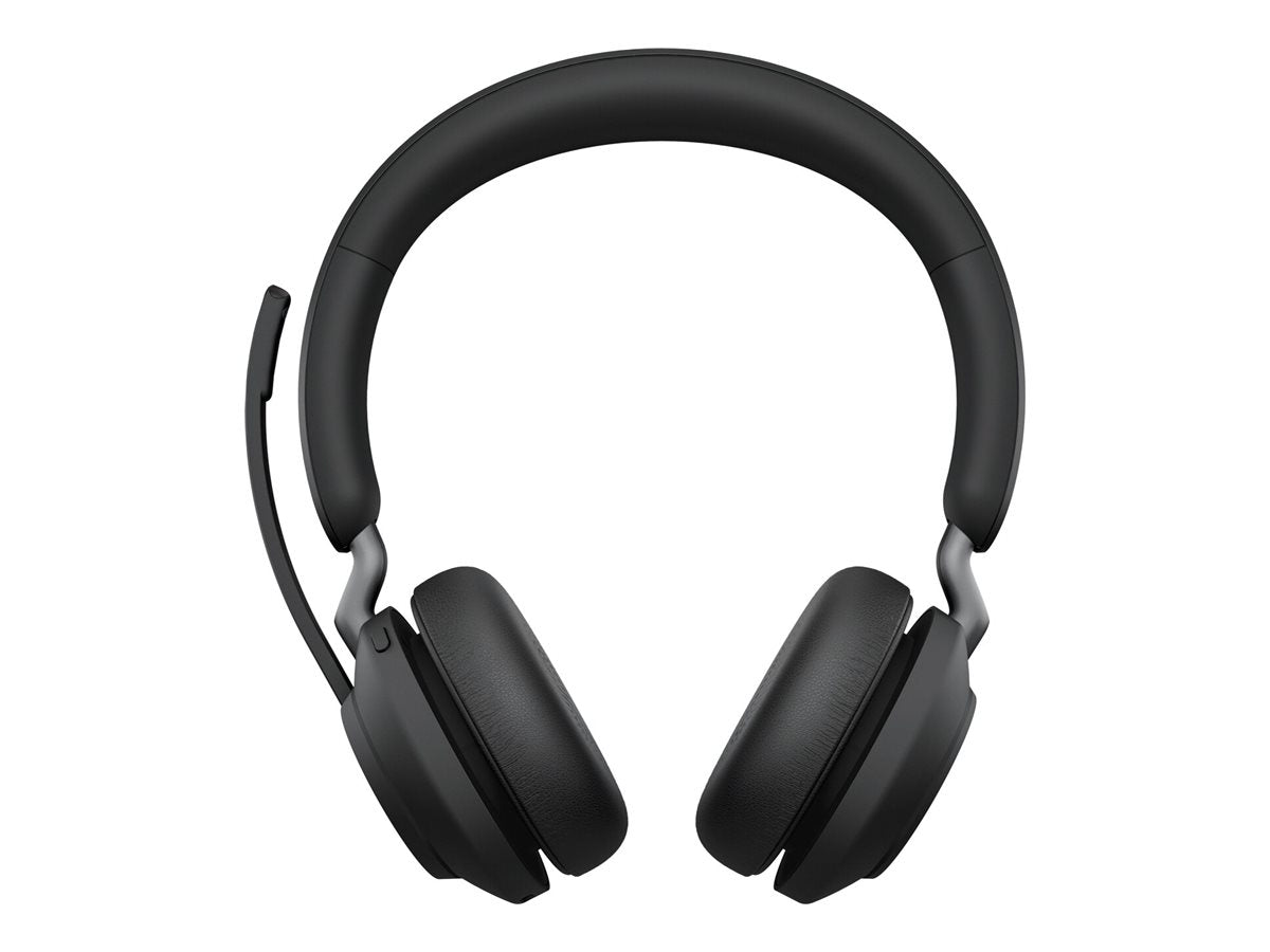 Jabra Evolve2 65 UC Stereo - Headset - on-ear - Bluetooth - wireless - USB-C - noise isolating - black 26599-989-899