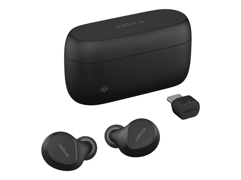 Jabra Evolve2 Buds MS - True wireless earphones with mic - in-ear - Bluetooth - active noise canceling - USB-C via Bluetooth 20797-999-899