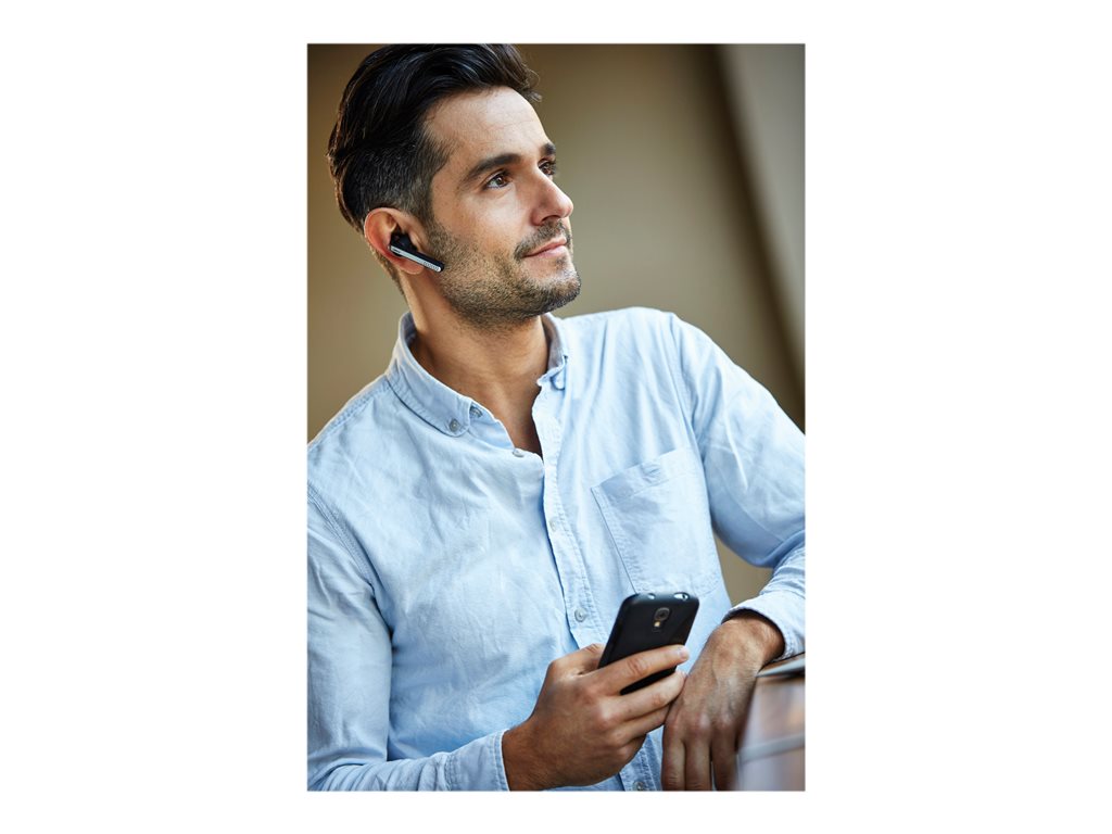 Jabra STEALTH UC - Headset - in-ear - over-the-ear mount - Bluetooth - wireless - NFC - active noise canceling 5578-230-109