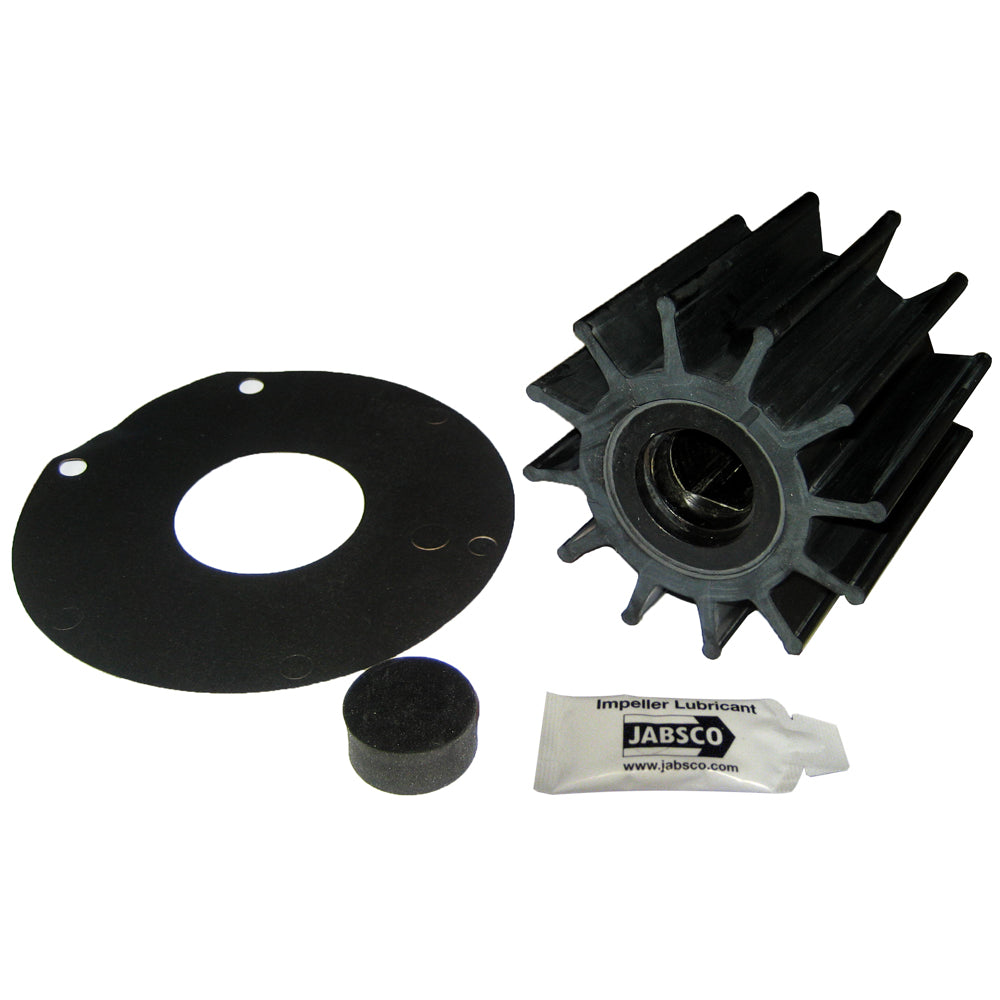 Jabsco Impeller Kit - 12 Blade - Neoprene - 3-&#190;" Diameter - Plastic Insert - Double