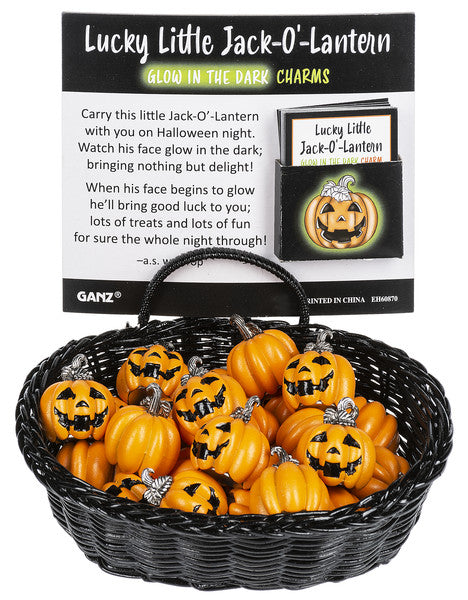 Jack-o-Lantern Glow in the Dark Charm