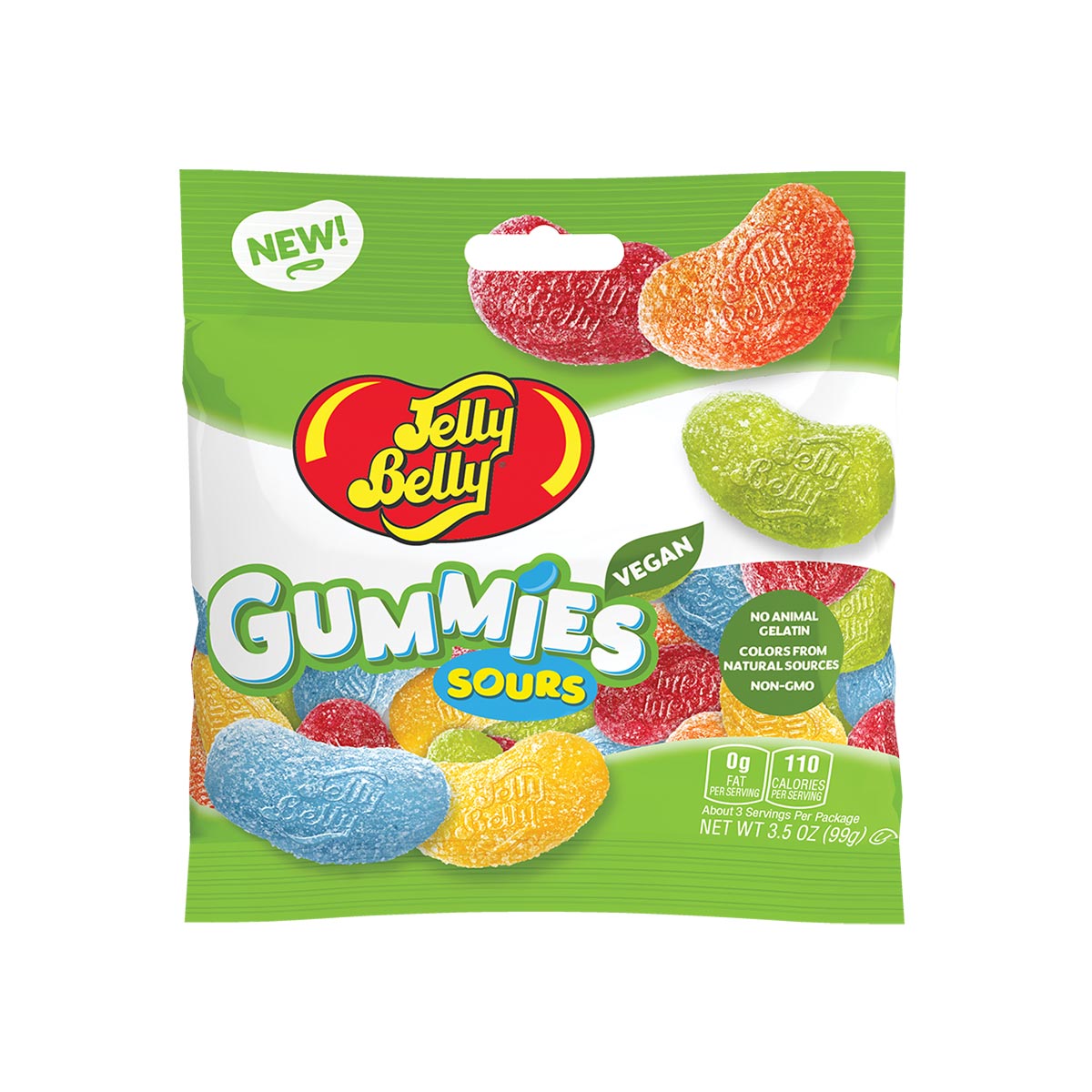 Jelly Belly Assorted Sour Gummies 3.5 oz bag