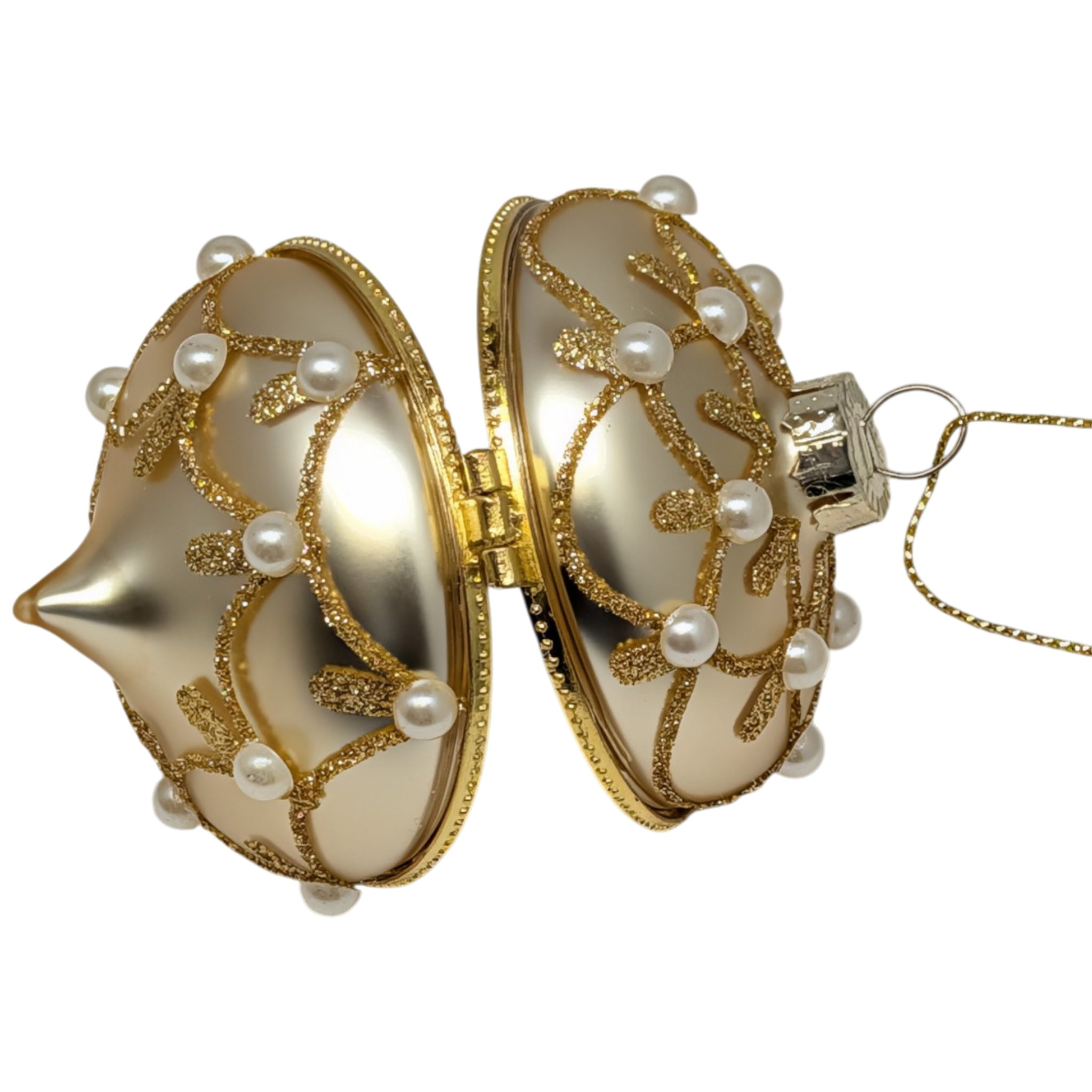 Jeweled Hinged Box Ornament -