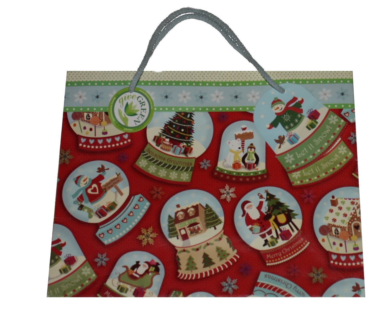 Jillson Roberts Giftbag - Snow Globe Large Tote