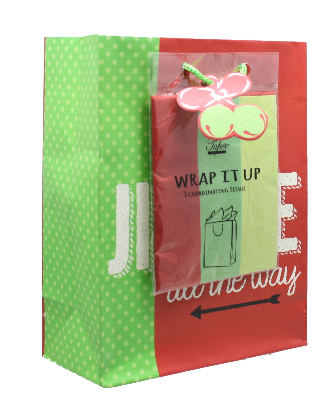 Jingle All The Way Gift Bag With Tissue
