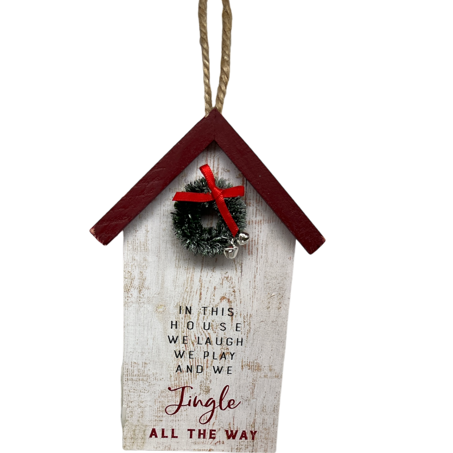 Jingle All The Way Wooden Ornament