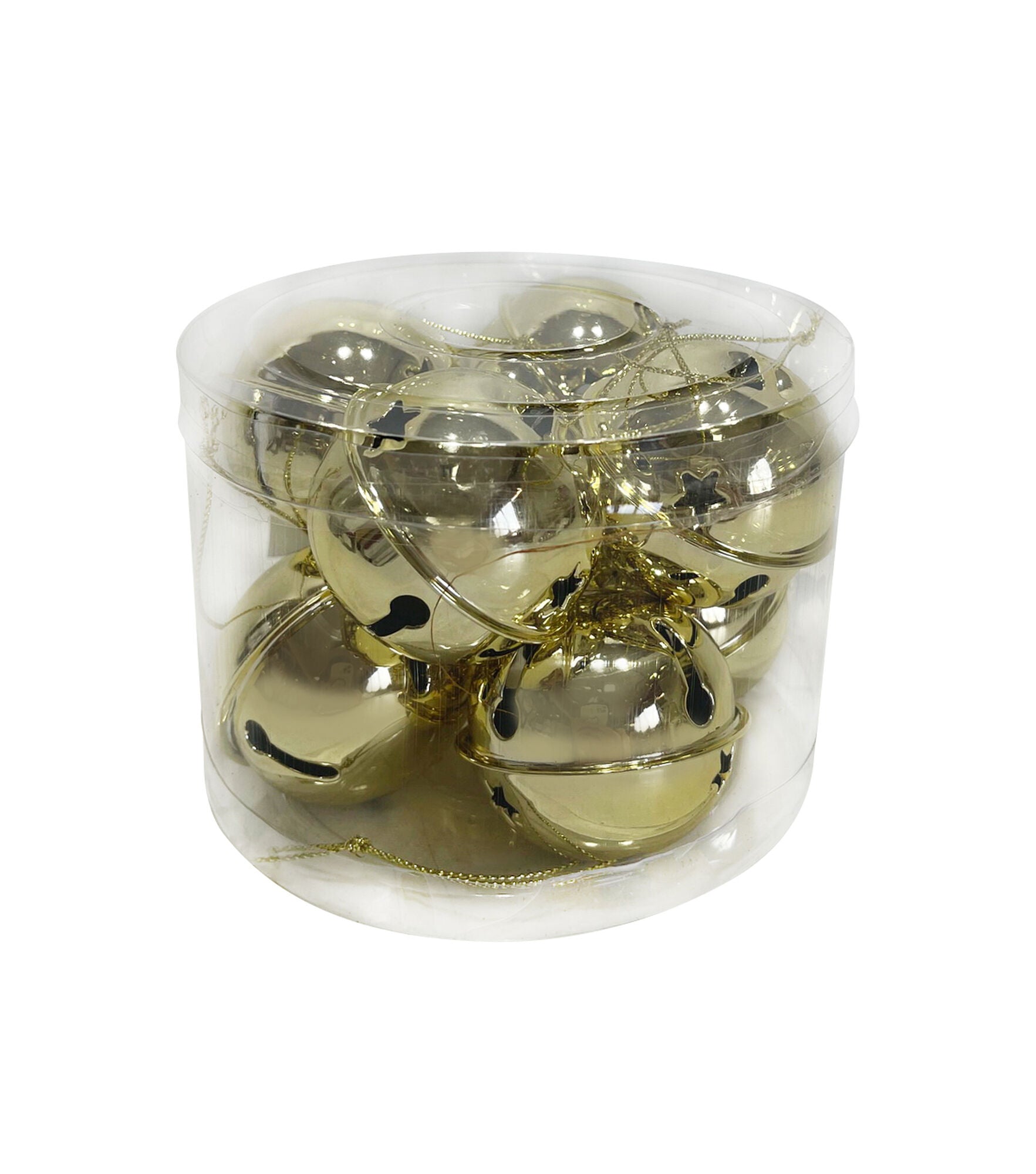 Jingle Bells (8 pack) - 50mm - Gold