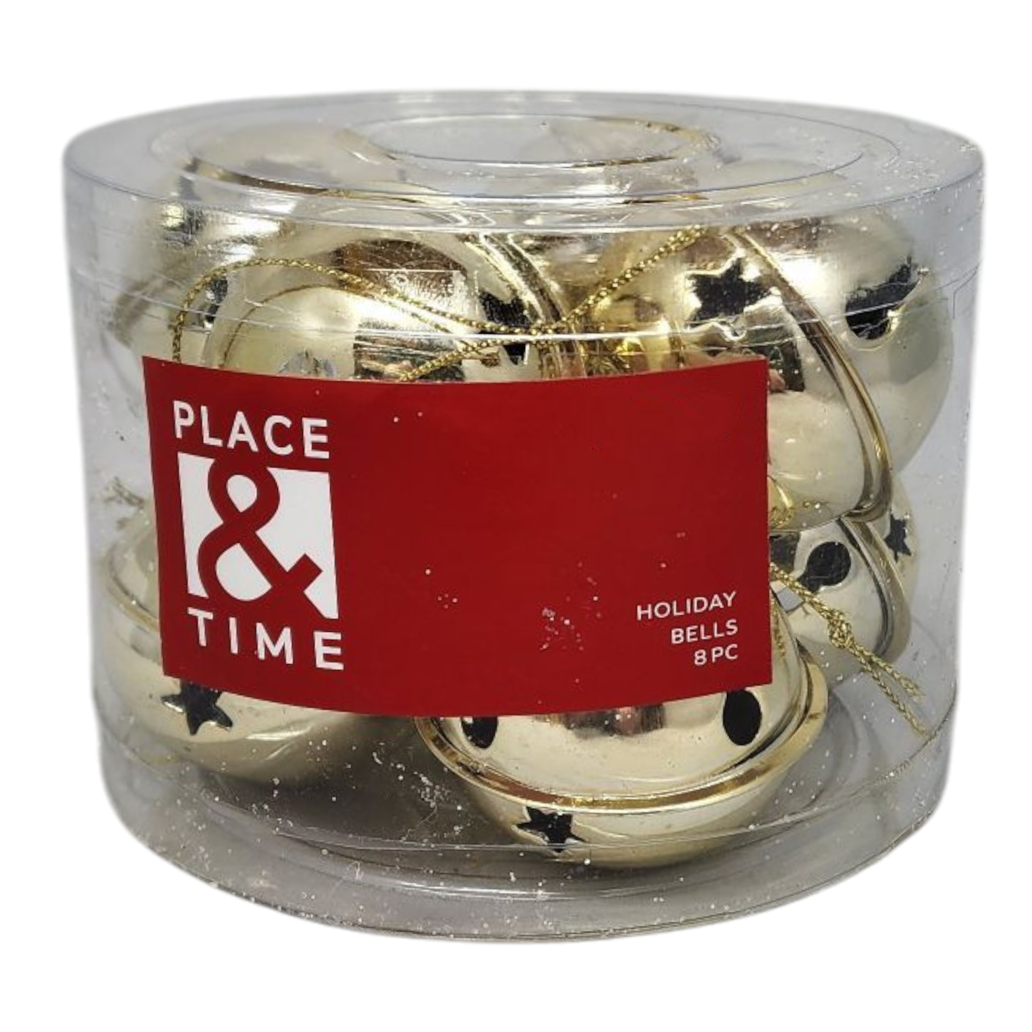 Jingle Bells (8 pack) - 50mm - Gold