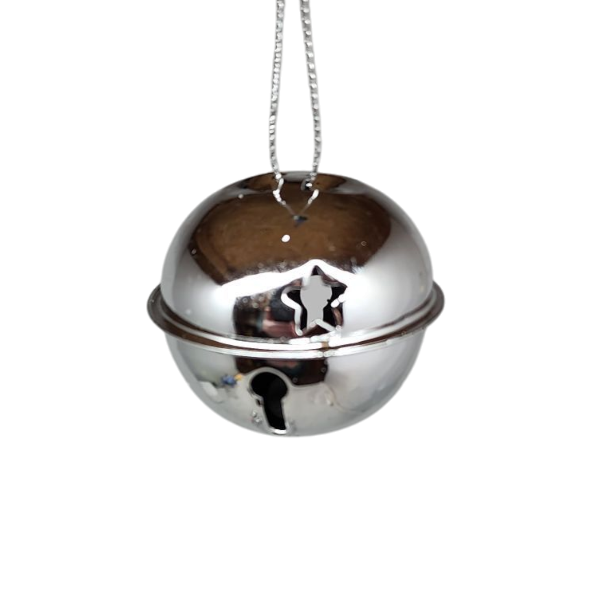 Jingle Bells (8 pack) - 50mm - Silver