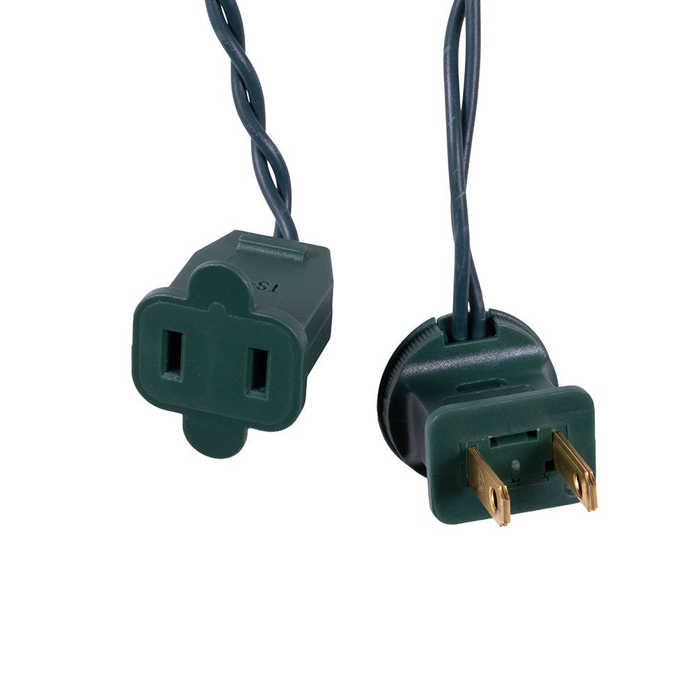 Jingle Bright 100 LED Light Set - Blue - Green Wire