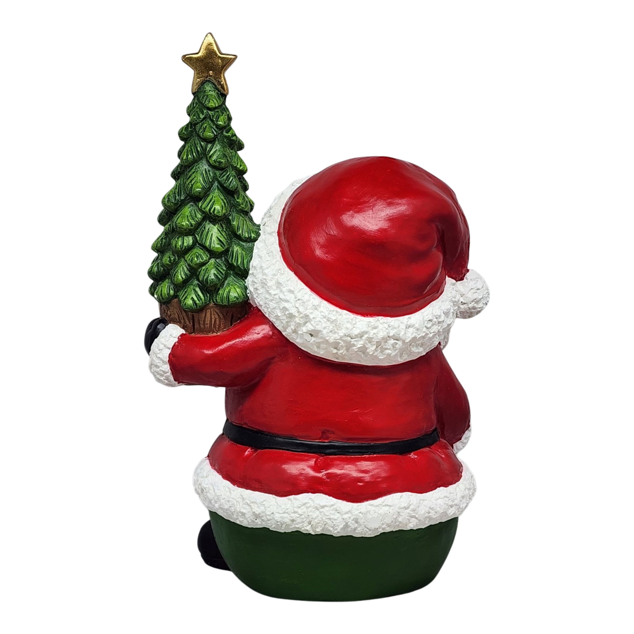 Jolly Santa with Moving Eyes and Christmas Tree