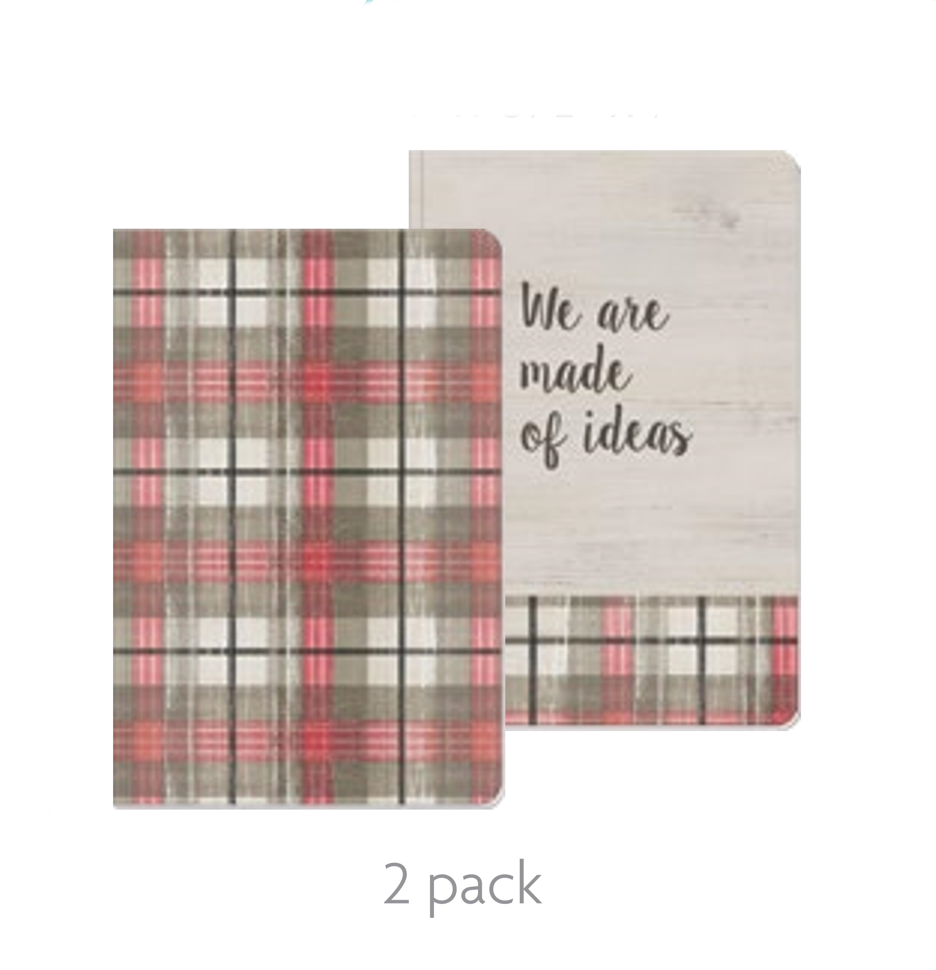 Journal 2 Pack - Plaid