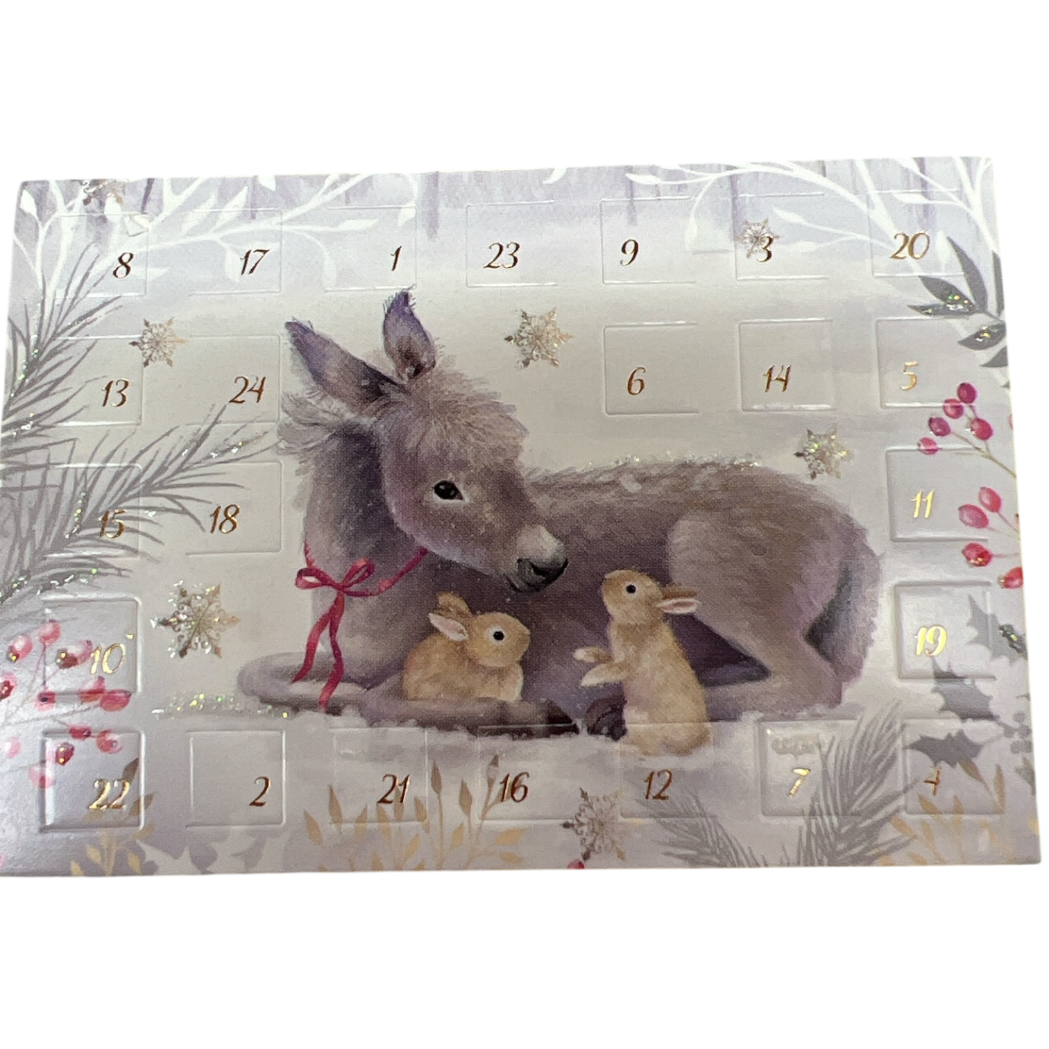 Joyful Winter Friends Advent Calendar Card