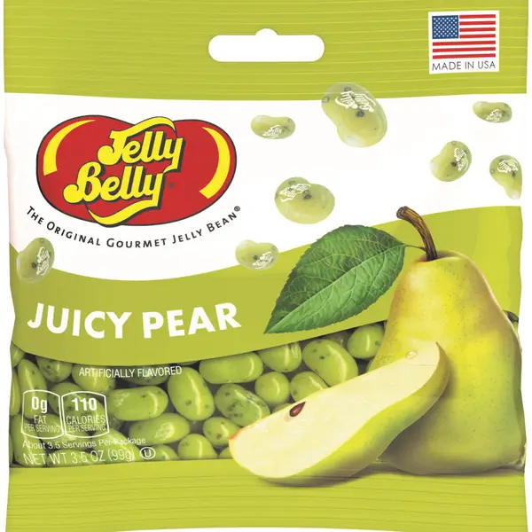 Juicy Pear Jelly Beans 3.5 oz Grab & Go Bag