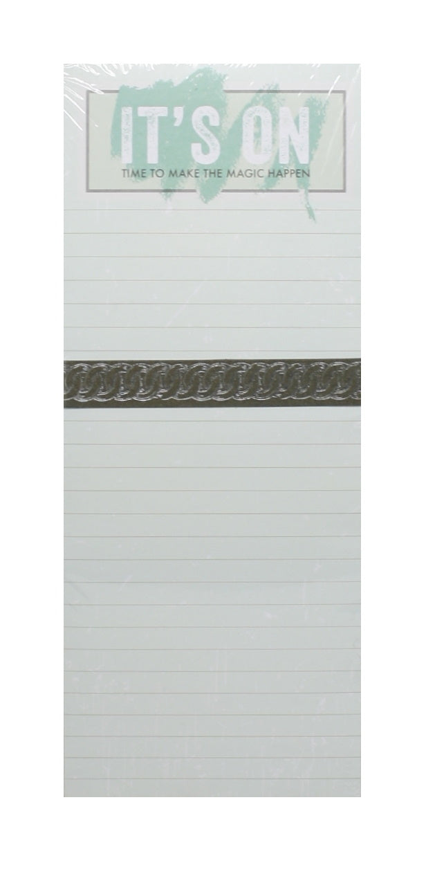 Jumbo Magnetic List Pad - It's On - Time to Make the Magic Happen