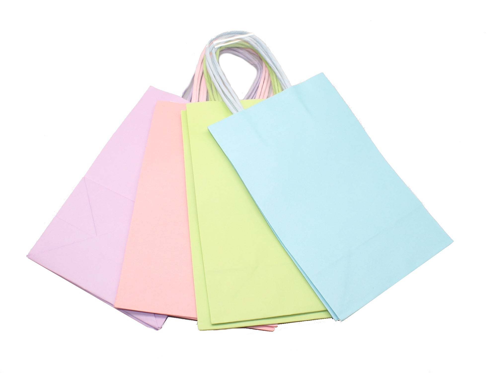 Junior Cub Pale Pastel Kraft Gift Bag Set of 8