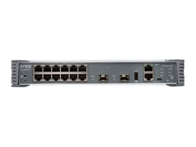Juniper Networks EX Series EX2300-C-12T - Switch - L3 - managed - 12 x 10/100/1000 + 2 x Gigabit SFP / 10 Gigabit SFP+ -