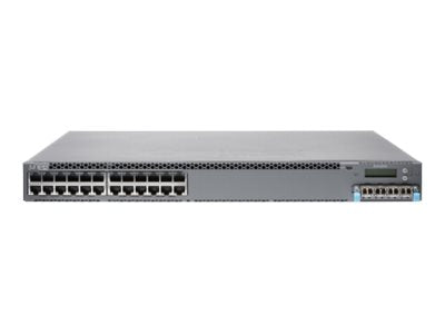 Juniper Networks EX Series EX4300-24T - Switch - L3 - managed - 24 x 10/100/1000 + 4 x 40 Gigabit QSFP+ - front to back