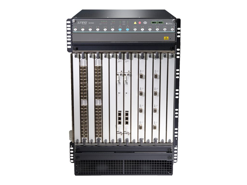 Juniper Networks MX-series MX960 - Router 40GbE, 100GbE, 400GbE - - front to back airflow - rack-mountable