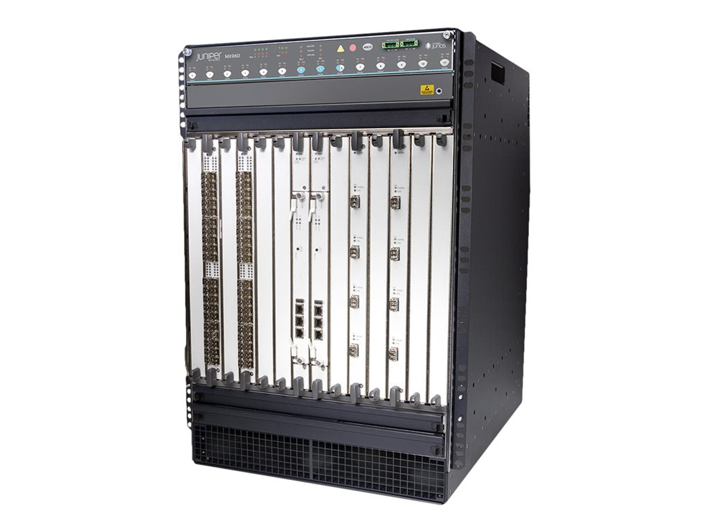 Juniper Networks MX-series MX960 - Router 40GbE, 100GbE, 400GbE - - front to back airflow - rack-mountable