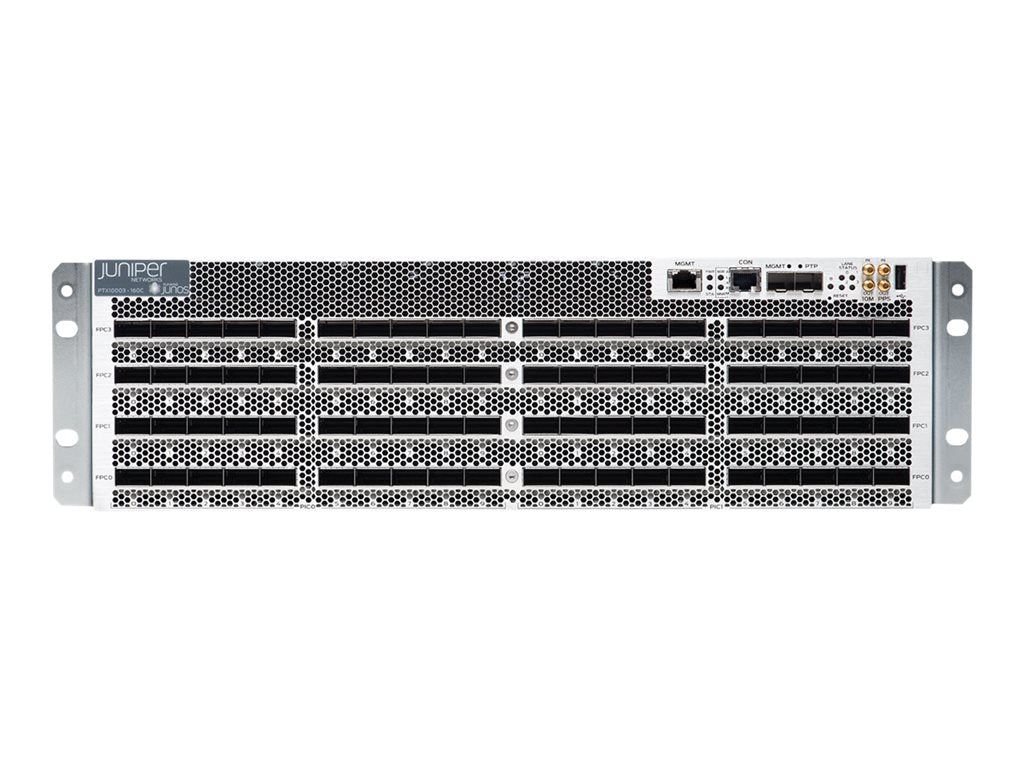 Juniper Networks PTX Series PTX10003-160C-AC - - router - - 40GbE, 100GbE, 200GbE, 400GbE - front to back airflow -