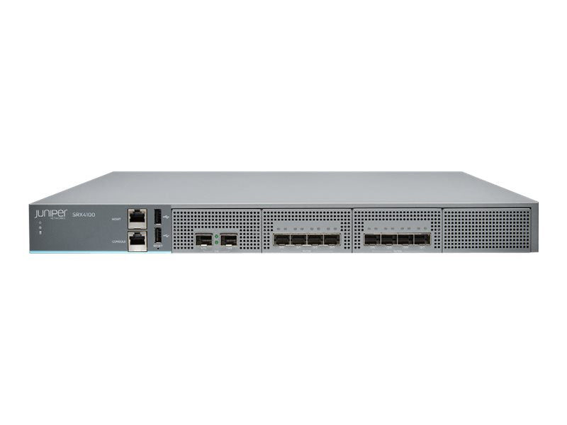 Juniper Networks SRX4100 Services Gateway - Security appliance - 8 ports - 10GbE - front to back airflow - 1U -