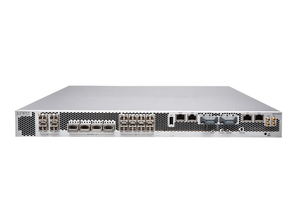 Juniper Networks SRX4600 Services Gateway - Security appliance - 12 ports - 40GbE, 100GbE - DC power - 1U -