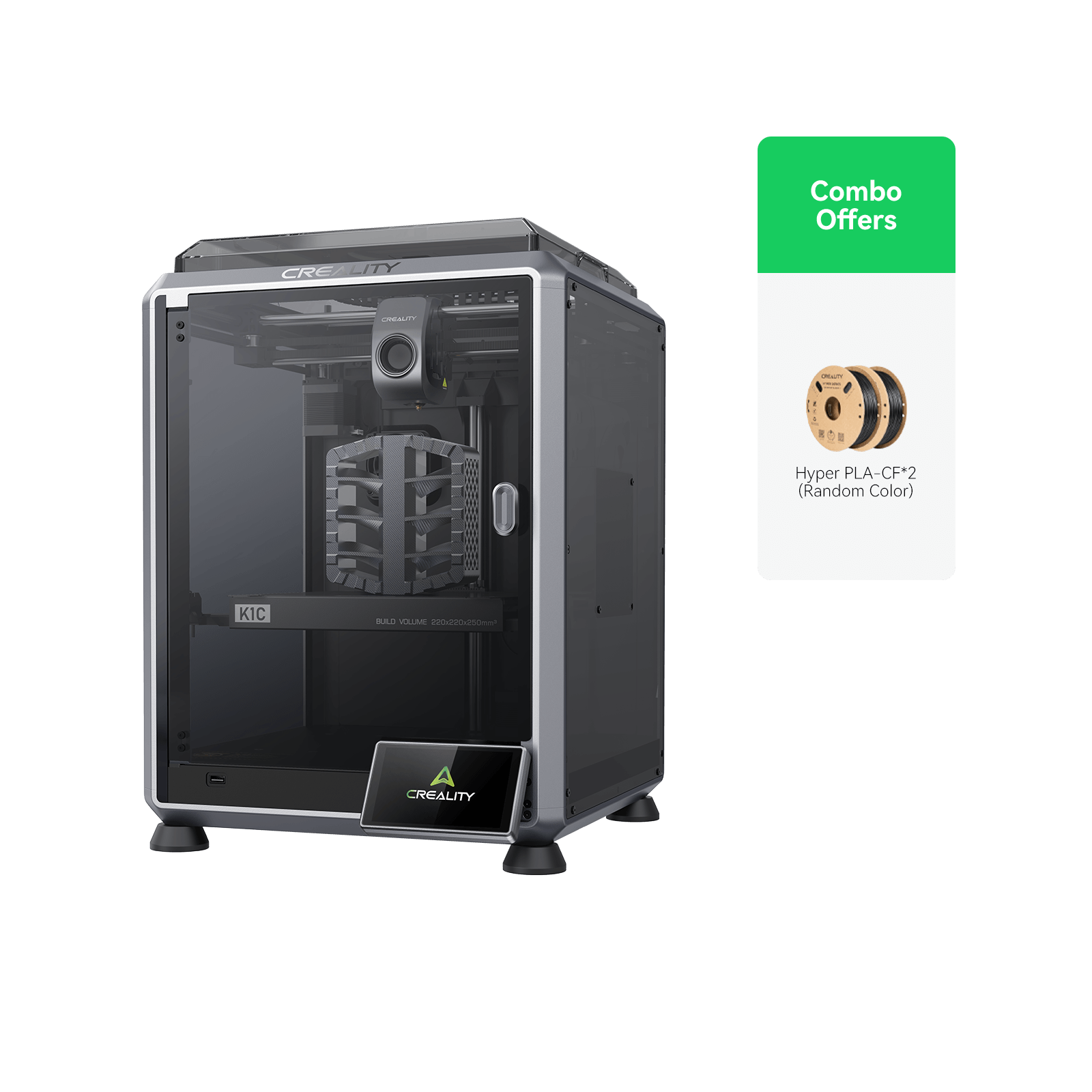 K1C 2025 3D Printer with Multi-Color Filament Management System Creality CFS-C