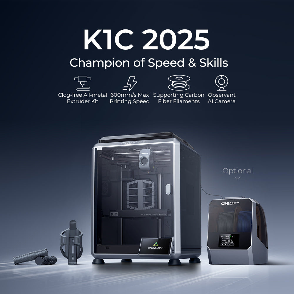 K1C 2025 3D Printer with Multi-Color Filament Management System Creality CFS-C