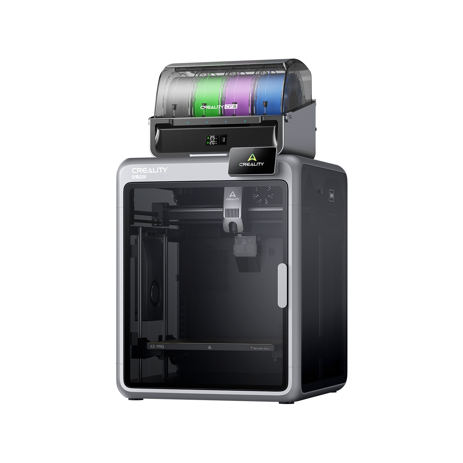 K2 Pro Combo 3D Printer with 16-Color Multi-Material CFS System