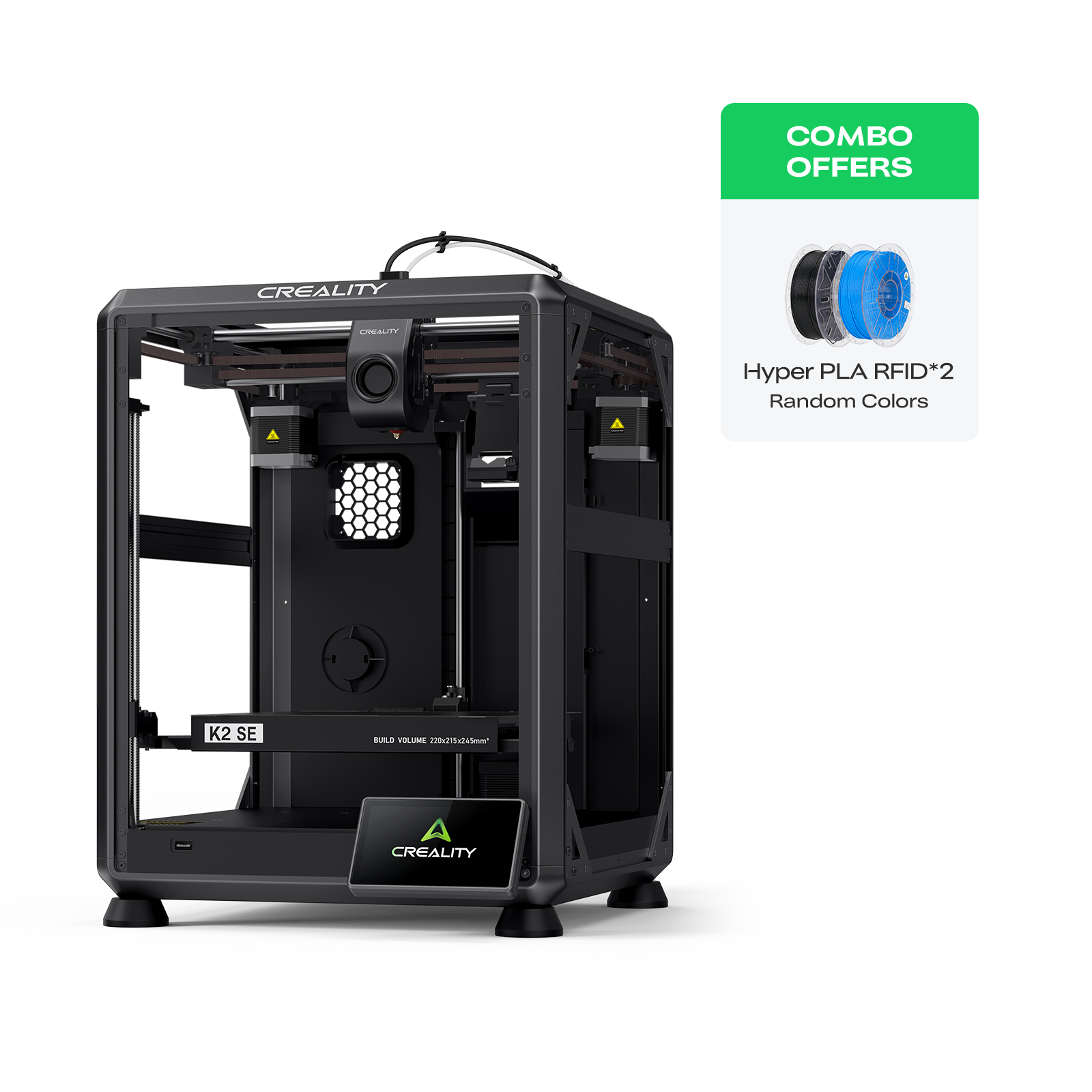 K2 SE/Combo 3D Printer with Up to 16-Color Multi-Filament Support