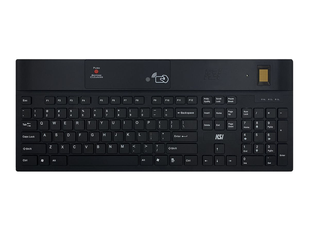 KEY SOURCE INTERNATIONAL 104 USB Keyboard with RFID & Biometric