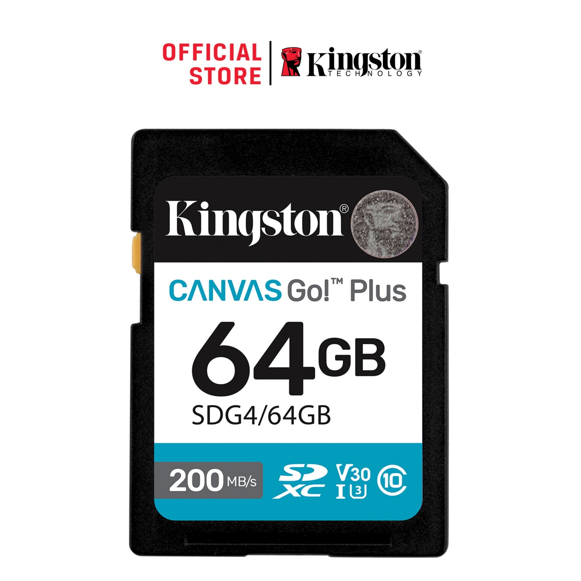KINGSTON SDG4 64GB SDXC Memory Card Fast Storage for Photographers
