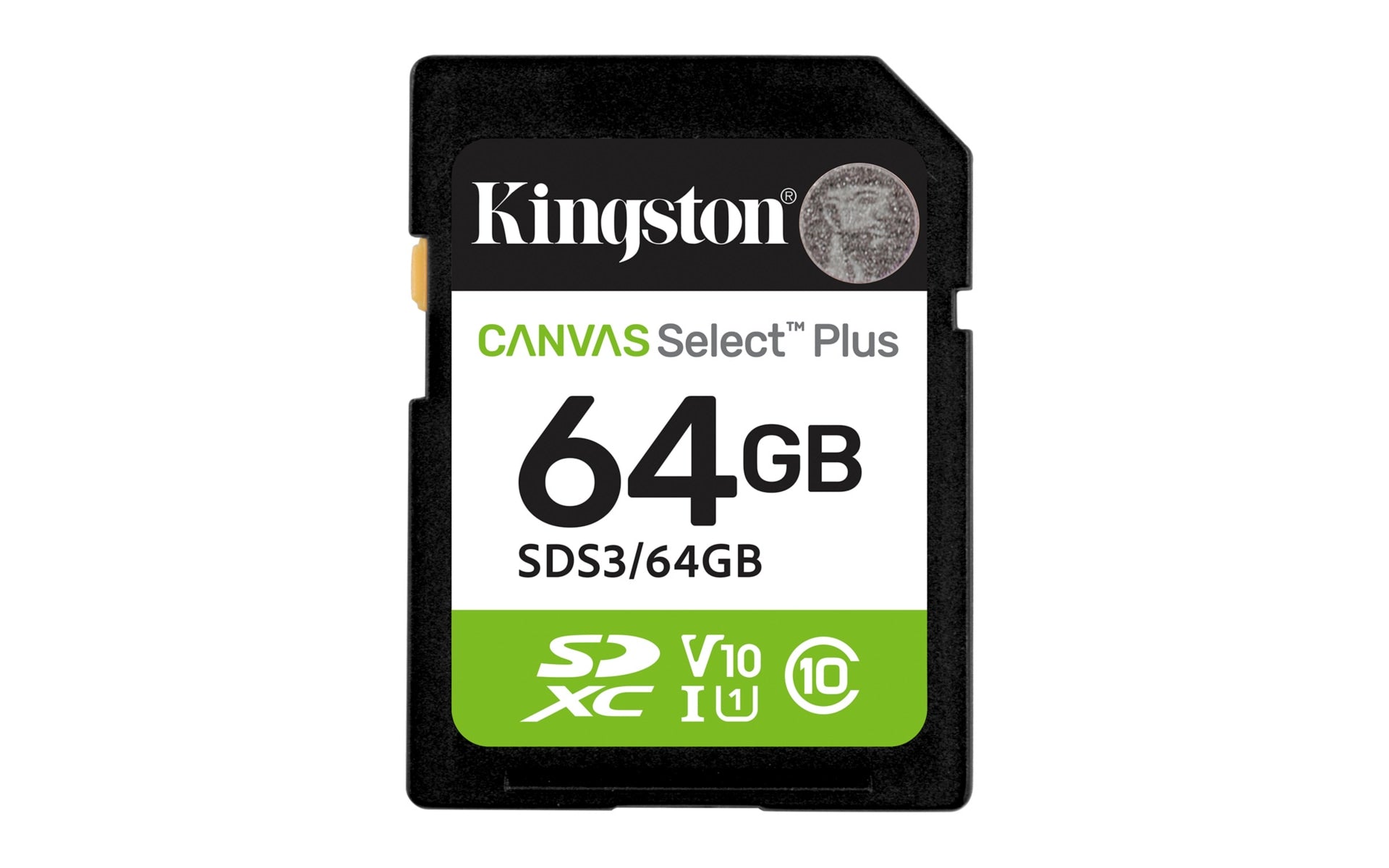 KINGSTON SDS3 64GB SDXC Memory Card - Reliable Storage for Photographers